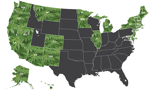 States where medical marijuana is legal
